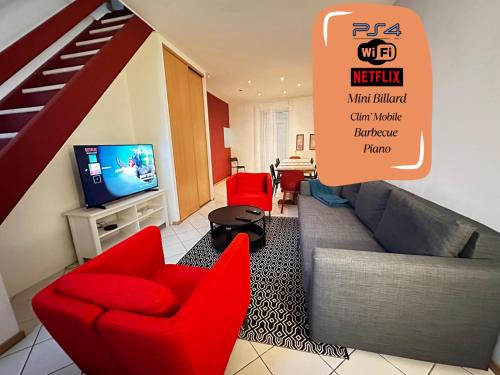 Montlucon Apartment | Appartement familial - jardin - PS4