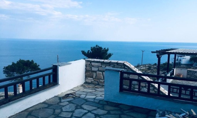 Thasos House | Appartement Ksevni 2 mit Großer Terrasse und Meerblick