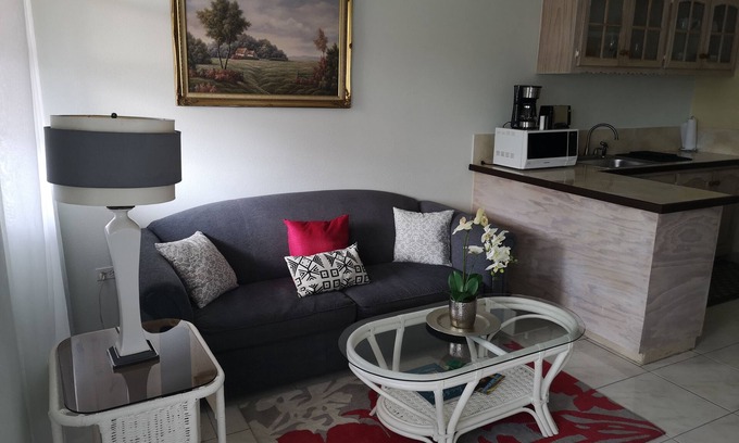 St. Lawrence Gap Apartment | Apt 5 Balcony Rock - Air conditioned apartment 6 minutes walk from the beach