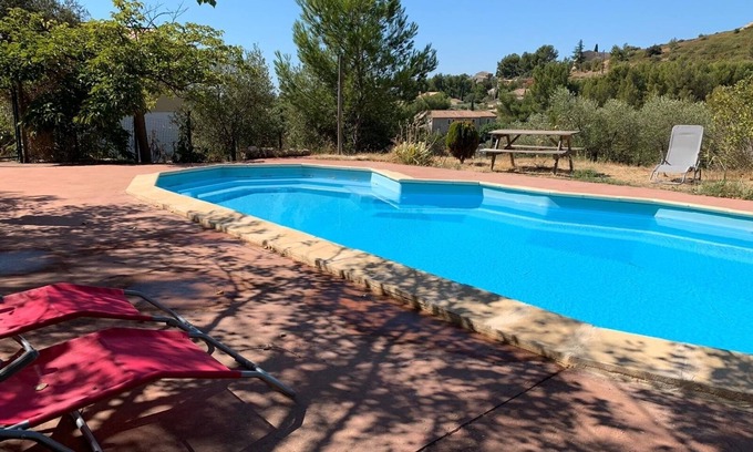 Aramon Villa | Aramon beautiful villa up to 23 people calm and natural pool