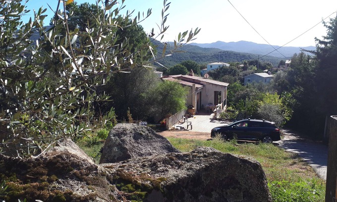 Molini Villa | Arbutus trees. Top of house with garden. 500 meters from the beach.
