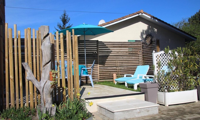 Gujan-Mestras Apartment | Arcachon Gujan, Clim garden enclosed parking studio cosy bright independent