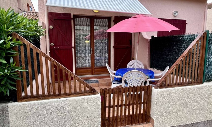 Argeles-sur-Mer House | Argelès-sur-Mer: 2-room house with mezzanine, sleeps 4, private parking