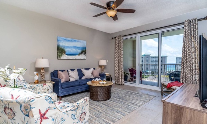 Miramar Beach Condo | Ariel Dunes II 0902 - Deluxe beach condo, steps to the pools and Gulf!