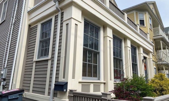 Inman Square House | Award-winning Queen size bedroom suite near Harvard, MIT at Central SQ Cambridge