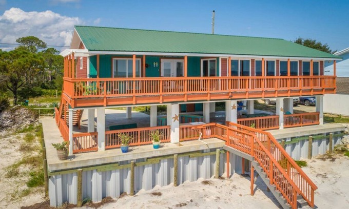 Alligator Point House | AWESOME VIEW. On Private Gulf of Mexico Beach. Majestic Views 🐢🌴🌞