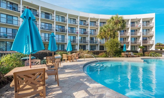 Fort Walton Beach Condo | B304– Recently Remodeled Waterfront Studio with Pool, Balcony & Marina Views!