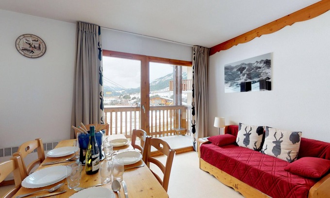 Termignon Apartment | Balcons B 017 - PARC NAT. VANOISE appart. 6 pers.