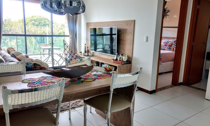 Barra de Sao Miguel Apartment | Barra de São Miguel: Bedroom and living room in Iloa