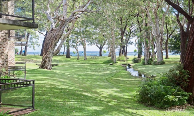 Nelson Bay Apartment | Bay Parklands 23 located at Little Beach with air con pool and tennis court