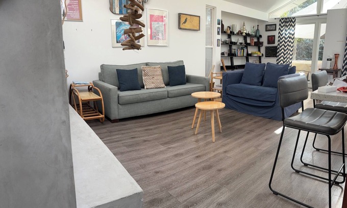 Rio del Mar House | Beach bungalow steps from the beach with hot tub!