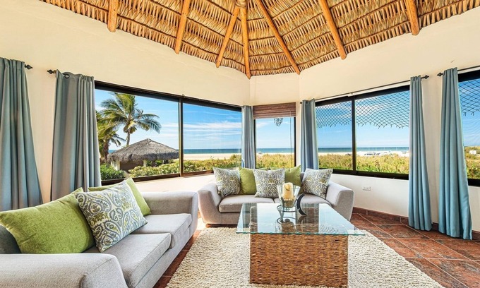 El Pescadero House | Beach House overlooking San Pedrito surf break with brand new pool.