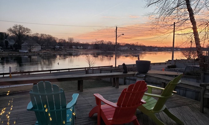 Cove - East Side - Shippan House | Beach House - relax on the deck - stunning sunrises!