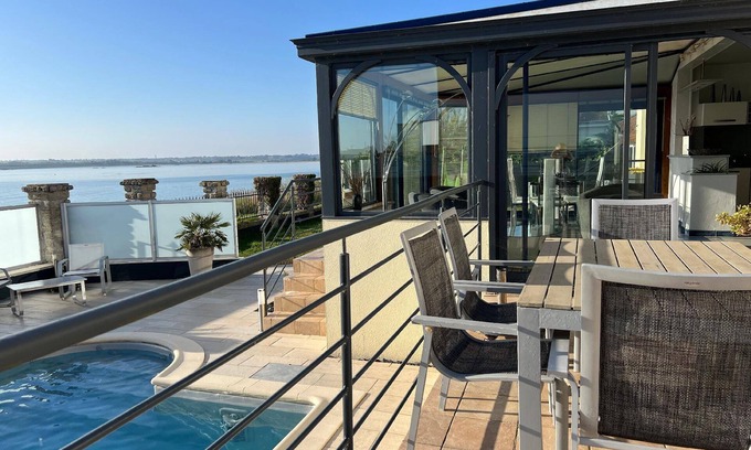 Plouneour-Brignogan-Plages House | Beach villa private pool private beach access