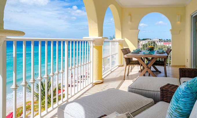 St. Lawrence Gap Apartment | Beachfront Apt with Pool - Sapphire 401