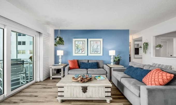 South Patrick Shores Apartment | Beachfront Getaway | Steps to Sand!