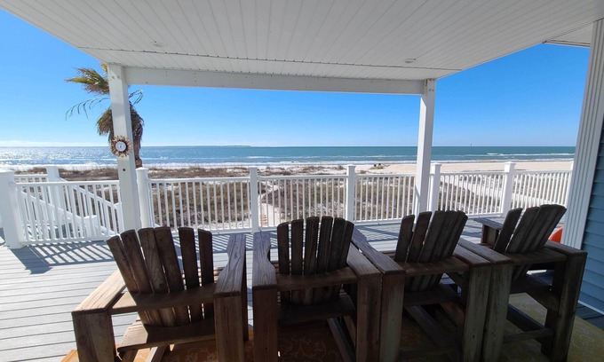 Port St. Joe House | Beachfront home with beautiful view of beach and ocean.