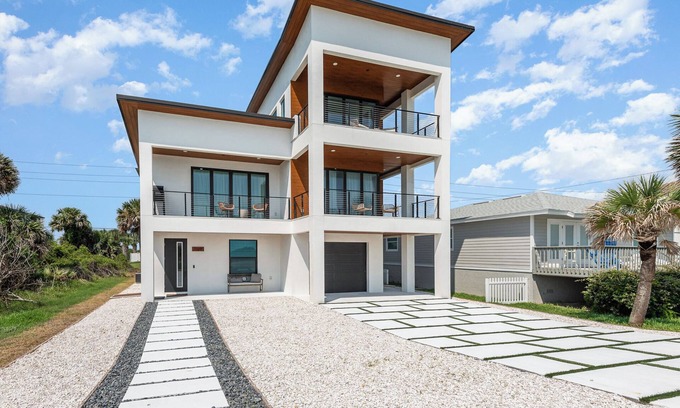 Flagler Beach House | Beachfront Luxury, NEW, Modern Oceanview Retreat!