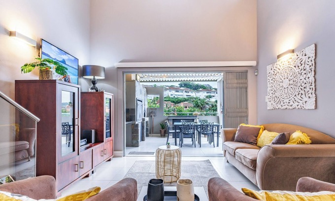 Ballito Apartment | Beachside Escape in Ballito: Pizza Oven, Pool, Back - Up Power