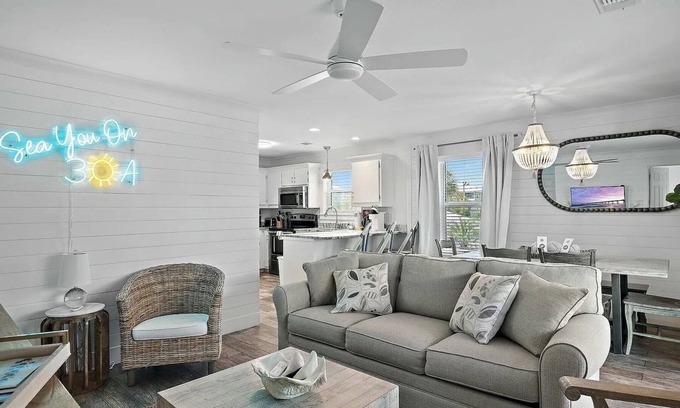 Seagrove Beach Condo | Beachside Retreat 423–Steps to the Beach–Sleeps 7