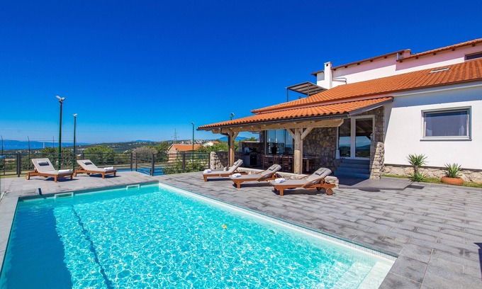 Bakar Villa | Beatifull Vila with sea view, private swimming pool and tennis court.