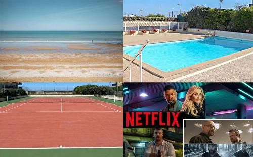 Cabourg Apartment | Beau studio avec accès plage, jardin, piscine, tennis, vélos, Netflix