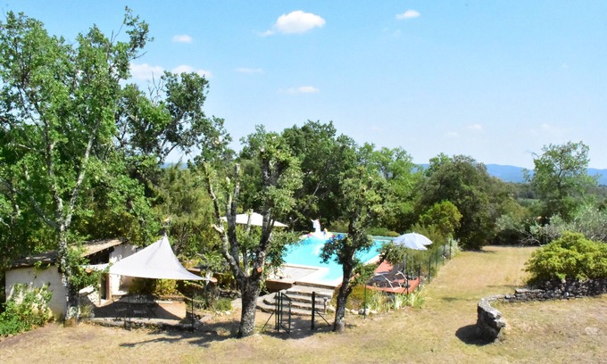 Saint-Victor-de-Malcap House | Beautiful house/villa Le Manse 10 people with private pool in the Gard