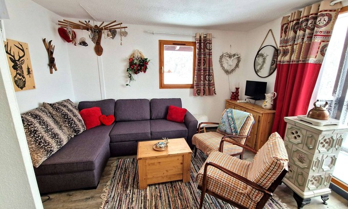 Valfrejus Apartment | Beautiful 2 rooms + cabin for 6 people renovated in the heart of Valfréjus