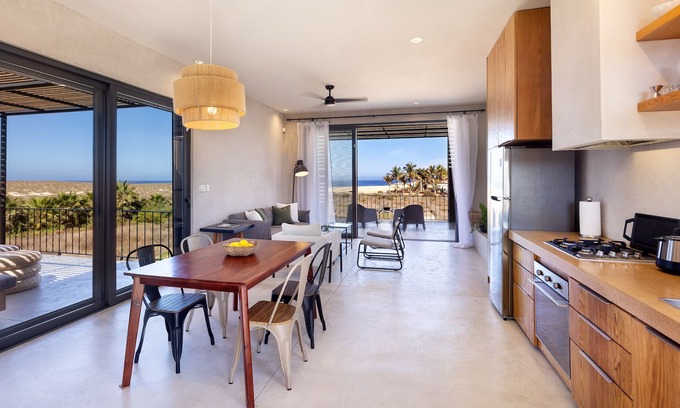 Todos Santos Apartment | Beautiful 2nd Story Front-Row Beach Located Condo with Unobstructed Ocean Views