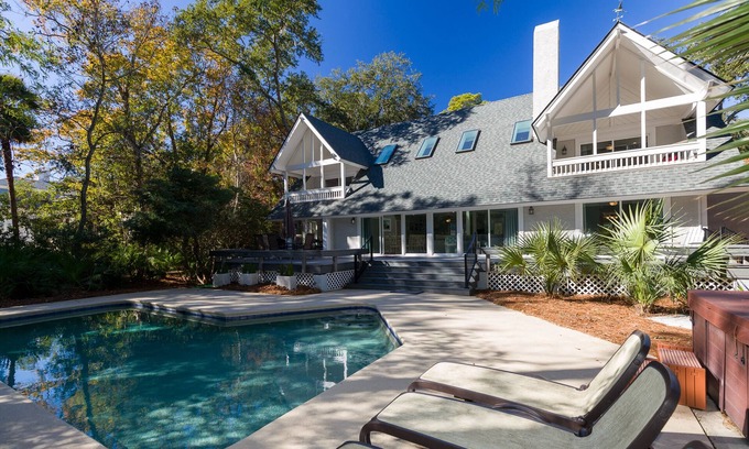 Palmetto Dunes House | Beautiful 3rd Row Mooring Buoy House w/Direct Beach Path Access. Quiet location