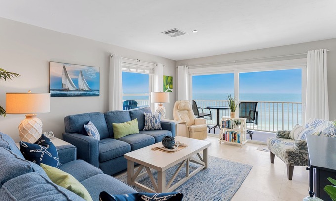 Indian Shores Apartment | Beautiful Coastal Penthouse w/Gulf Views!