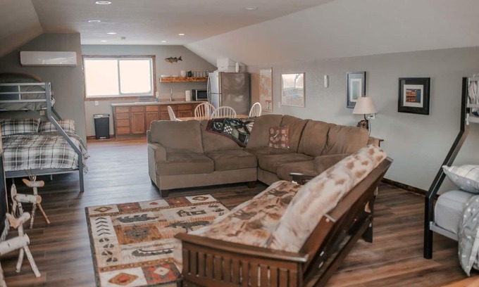 Devils Lake Apartment | Beautiful, Cozy Loft in Devils Lake!