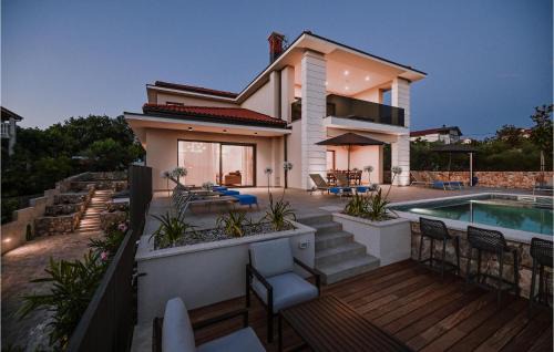 Malinska-Dubasnica House | Beautiful Home In Malinska With Sauna