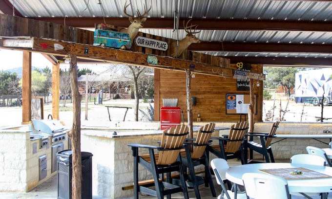 Pipe Creek Cabin | Beautiful Log cabin overlooking a meadow