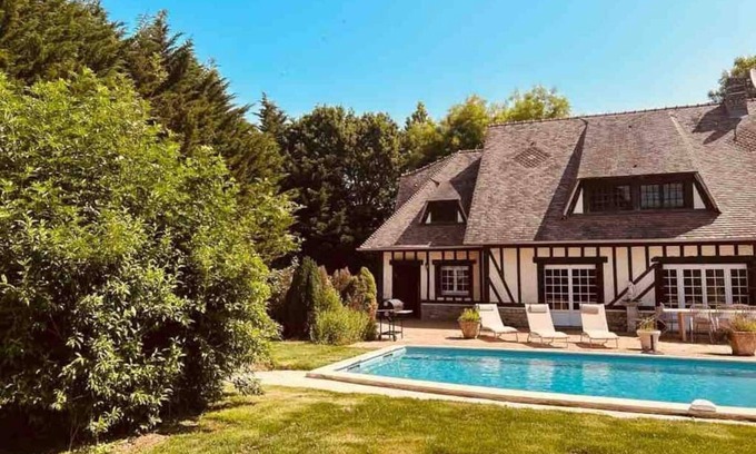 Auberville House | Beautiful Normand-style house with pool, 3 minutes from the beach