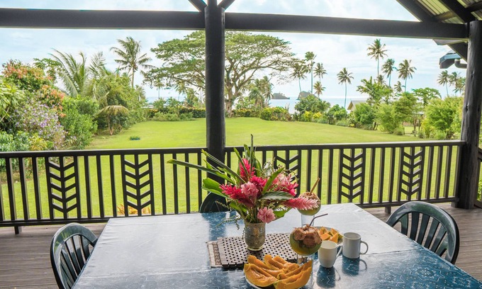 Matei House | Beautiful ocean view home on 1 acre across from the beach. Prime Location