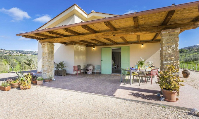 Casale Marittimo House | Beautiful private villa with A/C, WIFI, TV, terrace, pets allowed, panoramic view and parking