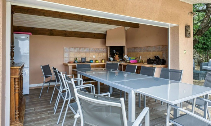 Sabran House | Beautiful private villa for 5 people with A/C, private pool, WIFI, TV, terrace and parking