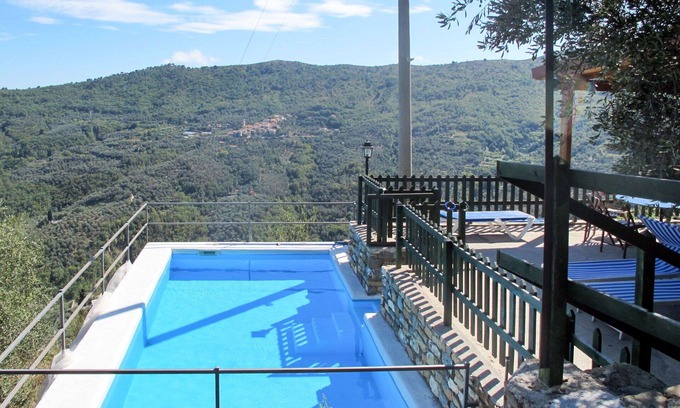 Pietrabruna House | Beautiful private villa with WIFI, private pool, TV, terrace, pets allowed and panoramic view