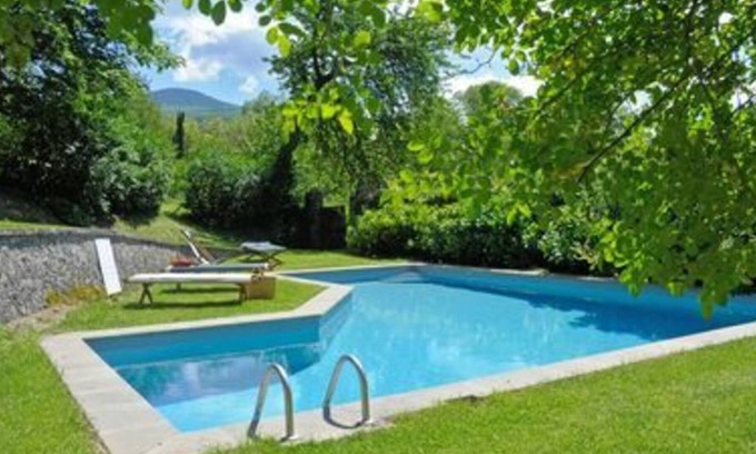 Vivo dʼOrcia Villa | Beautiful private villa for 2 guests with WIFI, pool, TV, balcony and panoramic view