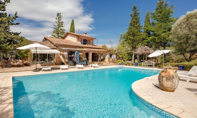 Le Tignet House | Beautiful private villa for 8 people with WIFI, private pool, TV, terrace and panoramic view