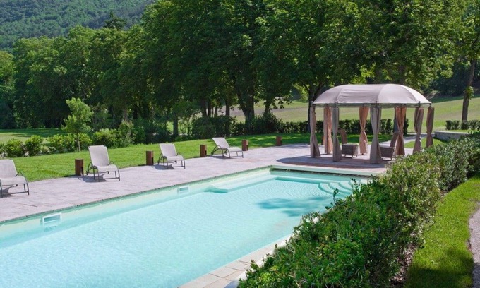 Nerbisci Villa | Beautiful private villa for 20 guests with WIFI, A/C, private pool, TV, patio and panoramic view