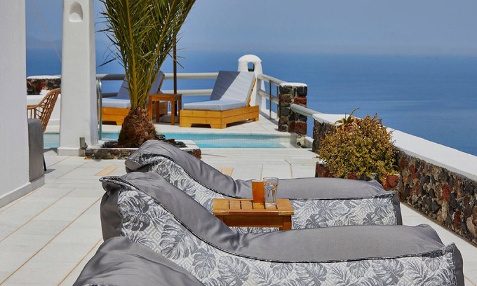 Vourvoulos Villa | Beautiful Santorini Villa | Villa Calypso | 3 Bedrooms | Private Terrace &.