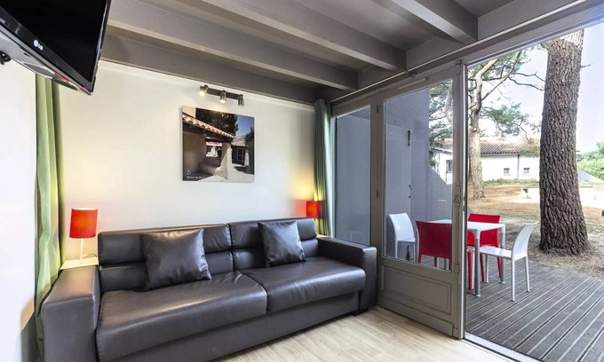 Les Estagnots Apartment | Belambra Clubs and Residence Seignosse - Estagnots - Classic Duplex Apartment 1 Bedroom 5 People Sleeping area Terrace Pine forest