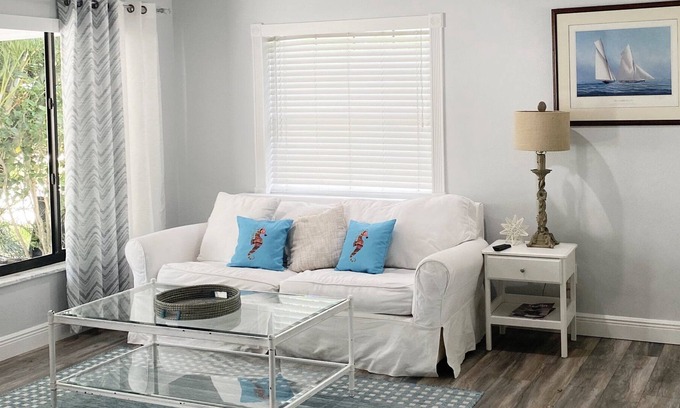 Jupiter Cottage | Best Location! Sunny Coastal Cottage with water access and minutes to the beach!