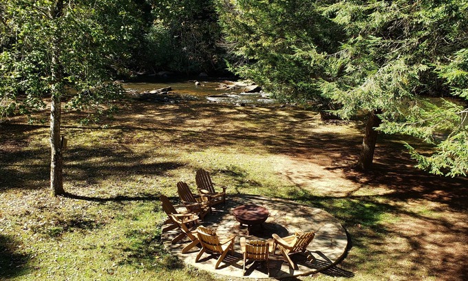 Epworth Cabin | Best river access on Fightingtown Creek! Stocked trout stream! Family perfect!