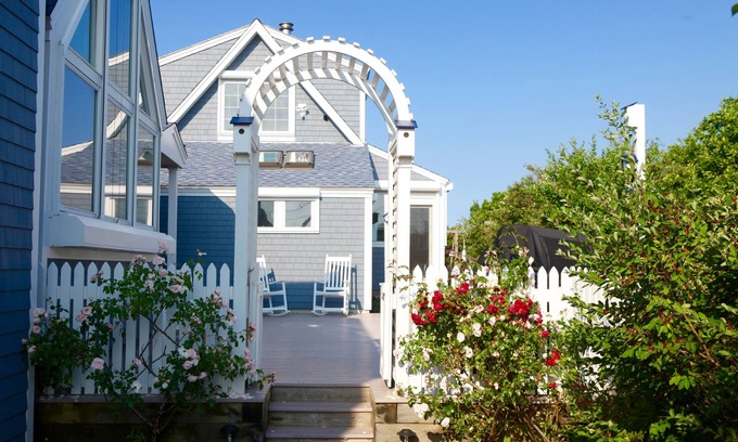 North Truro House | Bird's Eye View Of Cape Cod Bay. Waterfront Home With Private Beach.