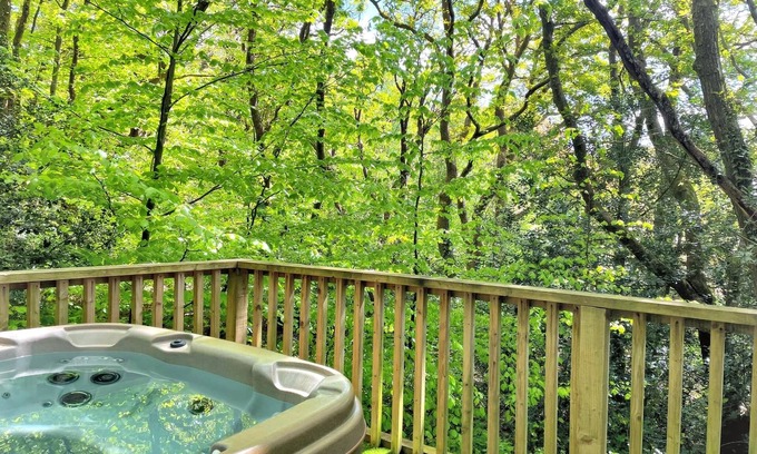 Llanybri House | BlueStone-Hot Tub-Woodlandlodges-Pembrokeshire-Tenby