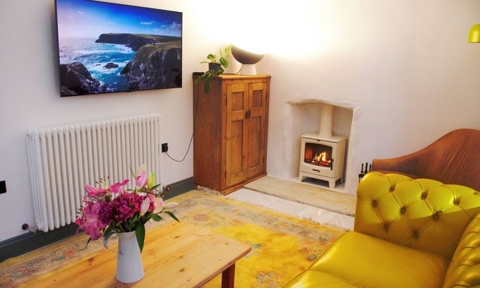 Mylor Churchtown House | Boutique Holiday Let, Large, Light and Stylish, Centrally Located with Sea Views