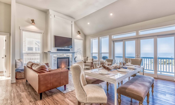 Nelscott House | Brand New Olivia Beach 3-Level Palace, Hot Tub, Game Room, 3 Ensuite Bedrooms
